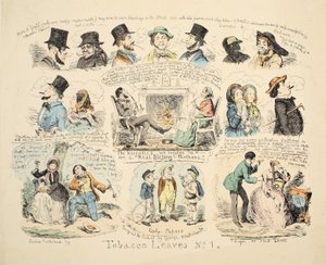 Dohánylevelek 1. sz., pub. 1851. alkotó: George Cruikshank