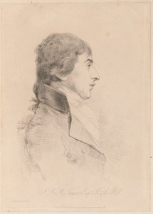 J.M.W. Turner, R.A. portréja, 1800 körül (metszet) alkotó: George Dance