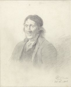 Férfi portré, 1805 (grafit tintával papíron)