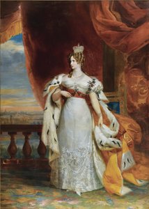 Alexandra Fjodorovna porosz Charlotte császárné portréja, I. Miklós császár felesége 1798-18
