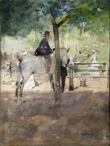 In the Row, 1890 körül (akvarell papíron)