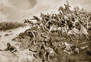 Az ellanduni csata, i.sz. 825, illusztráció a 