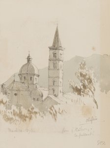 Alassio, a ti Vasúttól, En Passant!, 1878. március 12. (ceruza és WC papíron)