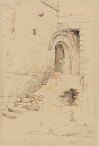 A S. Siro szomszédságában lévő udvarban, San Remo, 1878. január (ceruza és WC papíron)
