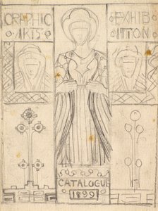 Design for Dundee Graphic Arts Association katalógusborítója [ceruza]