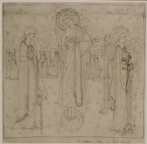 A visszahúzódó szerelem csodálatos alakja, 1898-1901 (ceruza)