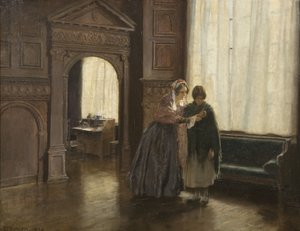 Mrs. Mary Carpenter és első református lánya, Annie Woolham a Red Lodge-ban, október 10-én