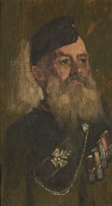 J. Fisher portréja, Rifle Bgde, 1920 körül (olaj, tábla)