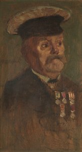 J. Lennon portréja, R.A., c. 1920 (olaj a panelen) alkotó: George Edmund Butler