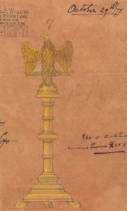 Jones és Willis, fém- és famunkások, valamint birminghami és londoni templombútor-gyártók számára készült tervek alkotó: George Edmund Street