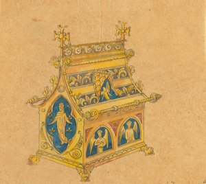 Jones és Willis, fém- és famunkások, valamint birminghami és londoni templombútor-gyártók számára készült tervek