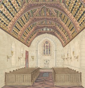 Egy templombelső perspektívája