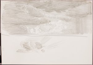 (Cím nélkül) (Cloud Study) alkotó: George Elbert Burr