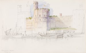 Caernarvon kastély alkotó: George Elbert Burr