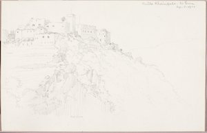 Rheinfels kastély, St. Goar alkotó: George Elbert Burr