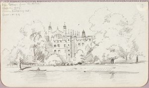 Eton College a folyó felől alkotó: George Elbert Burr