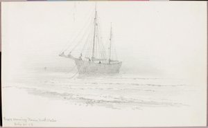 Ködös reggel, Nevin, Észak-Wales alkotó: George Elbert Burr