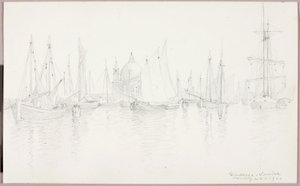Giudecca--Velence alkotó: George Elbert Burr