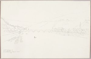 Régi híd Heidelburgban alkotó: George Elbert Burr