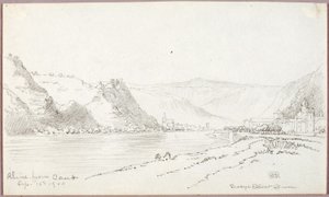 Rajna, Caub felől alkotó: George Elbert Burr