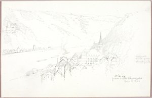 St. Goar a Rheinfels kastélyból