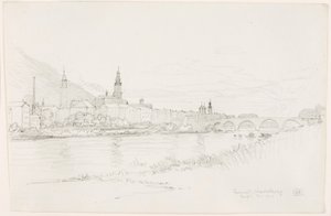 Naplemente, Heidelberg alkotó: George Elbert Burr