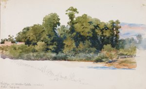 A Wye a Wilton Castle Walesben, 1899. alkotó: George Elbert Burr