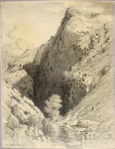 Cím nélkül (transzferrajz a Bear Creek Canyonhoz, Denver, Colorado) alkotó: George Elbert Burr