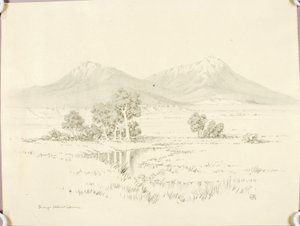 Cím nélkül (transzferrajz a Spanish Peakshez [no. 2]) alkotó: George Elbert Burr