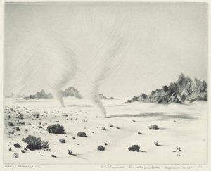 Forgószelek, Holt-hegység, Mojave-sivatag, Kalifornia