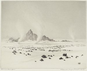 Whirlwinds, Mojave-sivatag, Kalifornia (3. sz.)