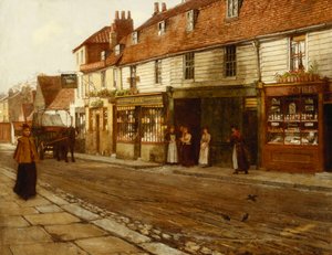 Eltham High Street – 1892, alkotó: George Elgar Hicks