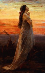 Jefte lányának siralma, 1871 alkotó: George Elgar Hicks
