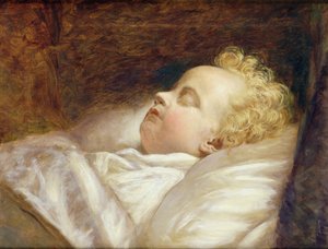 A fiatal Frederick végre alszik 1855 körül