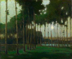 Holdfény táj (olaj, vászon) alkotó: George Elmer Browne
