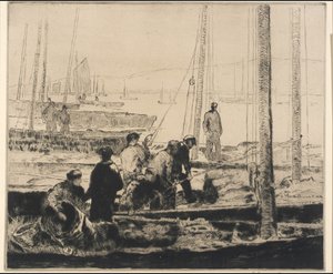 Szardínia flotta alkotó: George Elmer Browne