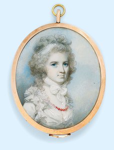 Mrs. Thomas Graham (szül. Ann Paul) (akvarell elefántcsonton)
