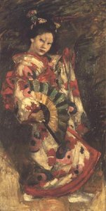Japán lány (olaj, vászon)