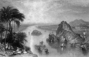 „Sziklák Colgongban a Gangesznél”, 1838.