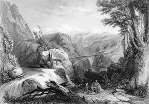 "Nézet Deobun közelében", 1838.
