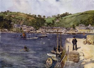 Öblítés, Falmouthból (színes litó) alkotó: George Franck Nicholls