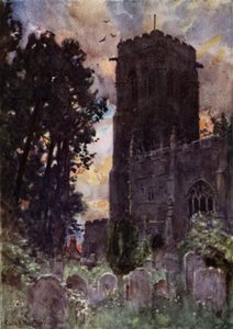 Liskeard templom (színes litó) alkotó: George Franck Nicholls