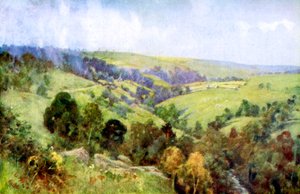 A dombokon Harrogate közelében, Yorkshire államban, 1924-1926.