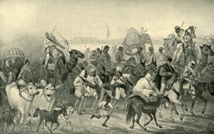 Native Auxiliaries Surrying to Delhi, 1850-es évek, 1901. alkotó: George Francklin Atkinson