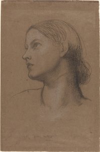 Egy fiatal nő feje alkotó: George Frederic Watts