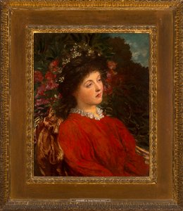 Eveleen Tennant (később Mrs. F.W.H. Myers) portréja, 1876 (olaj, vászon) alkotó: George Frederic Watts