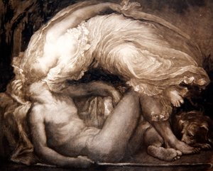 Endymion, metszett Frank Short alkotó: George Frederick (after) Watts