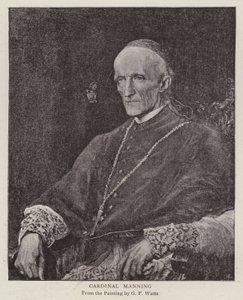 Henry Edward Manning angol katolikus bíboros és Westminsteri érsek (litho) alkotó: George Frederick (after) Watts