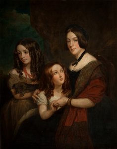 Lady Caroline Towneley két lányával, Caroline-nal és Emilyvel (másolat Francis Grant után), 1860