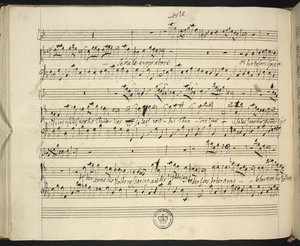 f.44v, Händel Semele autogram partitúrája